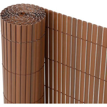Sichtschutzmatte Zaunsichtschutz PVC ca. 1 x 4m bambus - B-Ware sehr gut