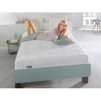 Matratze 7-Zonen Kaltschaumkern mit Noppenschaumauflage100 x 200 Härtegrad II f.a.n. - B-Ware neuwertig