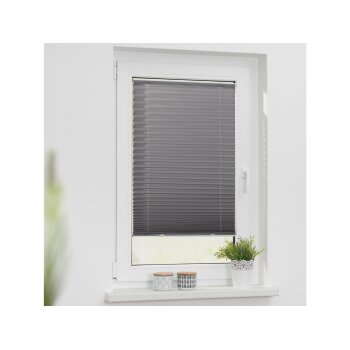 Lichtblick Plissee »Haftfix«, mit Kraft-Haft-Saugnäpfen, blickdicht, lichtdurchlässig, Grau, 65 cm - B-Ware sehr gut