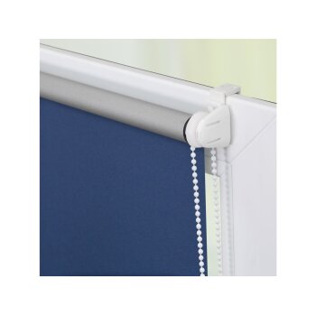 Lichtblick Klemmfix Thermo-Rollo, blickdicht, wärmeisolierend, Montage ohne Bohren, 100 x 150 cm, blau - B-Ware sehr gut