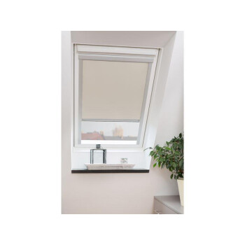 Dachfensterrollo Thermo Verdunkelung Lichtblick 38,3 x80 (CK04) creme - B-Ware sehr gut