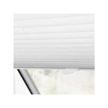 Dachfenster Plissee Haftfix ohne Bohren Lichtblick 95,3 x 122 cm Weiß (S08/SK08) - B-Ware sehr gut