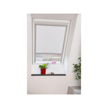 Dachfensterrollo Skylight Thermo Verdunkelung Weiß 61,3 x 100 cm Lichtblick (MK06) - B-Ware sehr gut