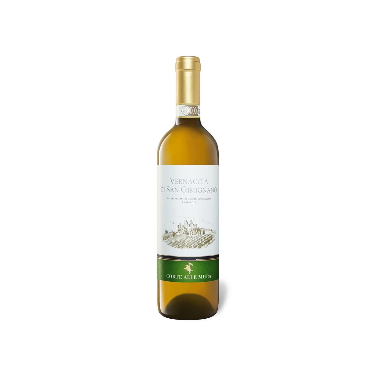 trocken, Weißwein DOCG di San Gimignano alle 2019, € Corte Vernaccia 4,99 Mura
