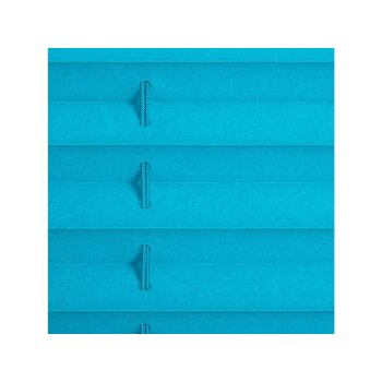 Lichtblick Klemmfix Plissee, stufenloses Einstellen, blickdicht, Montage ohne Bohren, 90 x 130 cm, Blau - B-Ware sehr gut