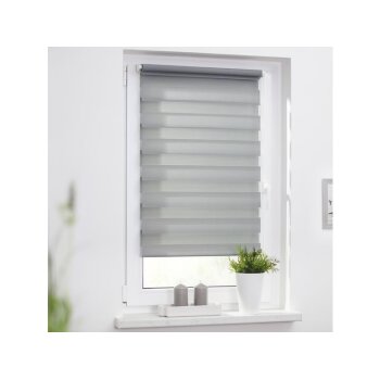 2x Set Duo Rollo Klemmfix ohne Bohren Lichtblick 85 x 150 Grau - B-Ware sehr gut