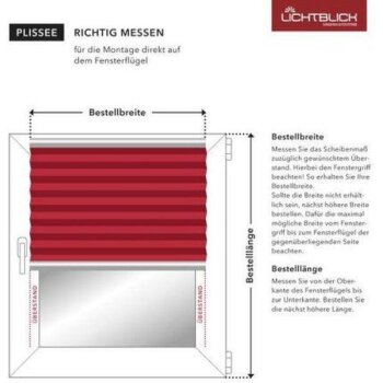 Lichtblick 2x Set Plissee, Klemmfix ohne Bohren...