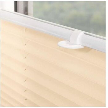 Lichtblick 2x Set Plissee, Klemmfix ohne Bohren verspannt, 100 x 130 cm, creme - B-Ware sehr gut