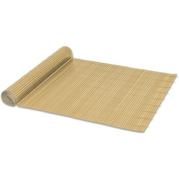 Zaunsichtschutz Sichtschutzmatte Sichtschutz BalkonPVC ca. 90 cm x 3 m bambus Ribelli - B-Ware sehr gut