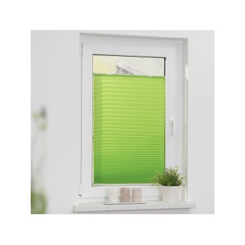 Lichtblick Plissee »Haftfix«, mit Kraft-Haft-Saugnäpfen, blickdicht, lichtdurchlässig, 65 x 130 cm, grün - B-Ware sehr gut