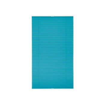 Plissee Thermo-Rollo Duo-Rollo Klemmfix ohne Bohren Lichtblick B-Ware einwandfrei Plissee Blau 45 cm 130 cm