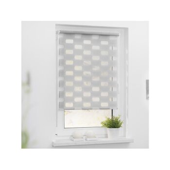 Duo Rollo Doppelrollo klemmfix 45 x 150 cm Grau Lichtblick - B-Ware sehr gut