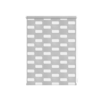 Lichtblick Duo Rollo, Doppelrollo, klemmfix, 45 x 150 cm, grau - B-Ware sehr gut