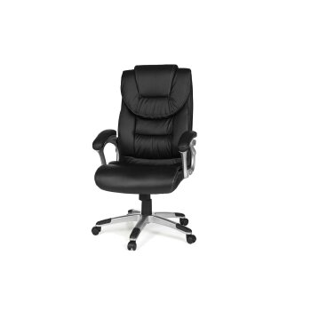 AMSTYLE Bürostuhl MADRID Kunstleder, schwarz -...