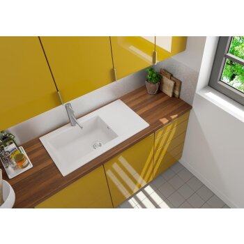 respekta »Denver« Einbauspüle,  86 x 50 cm, weiß - B-Ware sehr gut