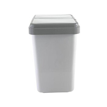 Ribelli Müllbehälter Mülleimer Zweimer Duo Abfalleimer 2 x 25 l grau - B-Ware sehr gut