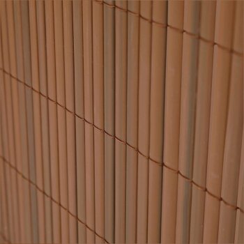 Ribelli Sichtschutzmatte, aus PVC, 90 x 400 cm, braun - B-Ware sehr gut