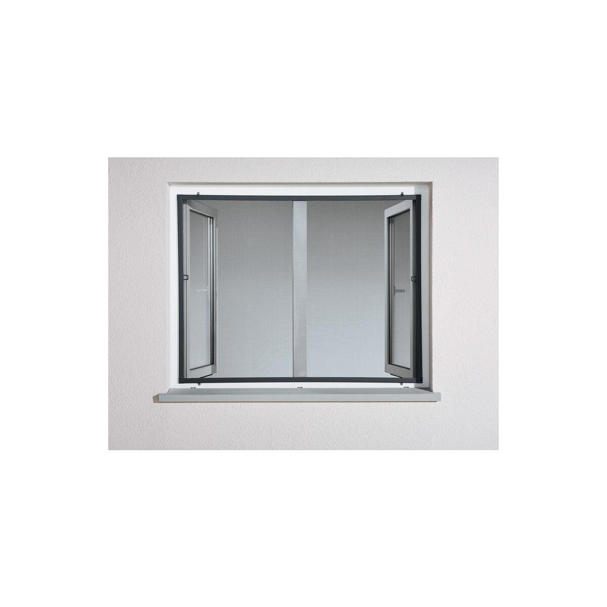 Fliegengitter Insektenschutz Fenster 100 x 120 cm Alu Rahmen B-Ware  einwandfrei anthrazit, 12,99 €