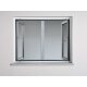 Fliegengitter Insektenschutz Fenster 100 x 120 cm Alu Rahmen B-Ware einwandfrei anthrazit