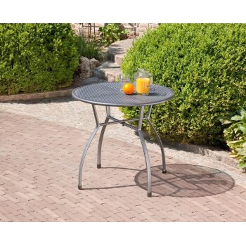 greemotion »Toulouse« Gartentisch, Ø 80 cm, grau - B-Ware sehr gut