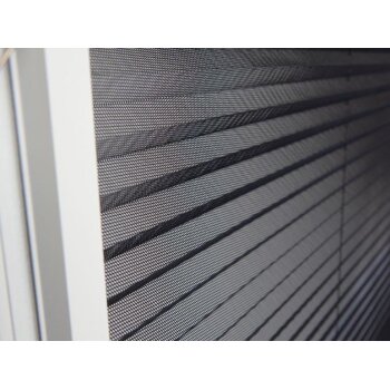 Insektenschutz Plissee Fliegengitter Fenster 100 x 120 cm weiß wip - B-Ware sehr gut