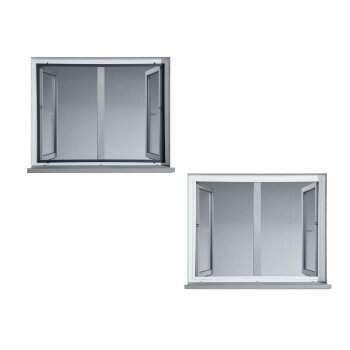 Smartmaxx Alu-Insektenschutzfenster, 130 x 150 cm - B-Ware