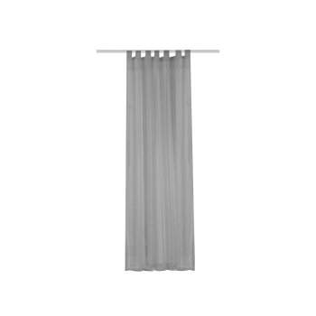 Schlaufenschal Voile transparent 120 x 245 cm grau Home...