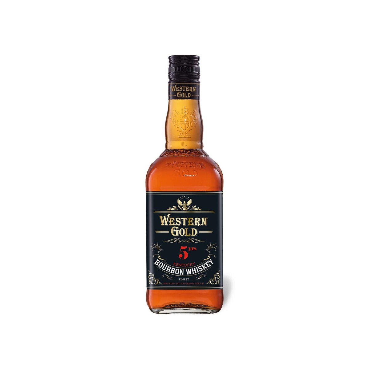 WESTERN GOLD Bourbon Whiskey 5 Jahre 40% Vol, 9,99 €