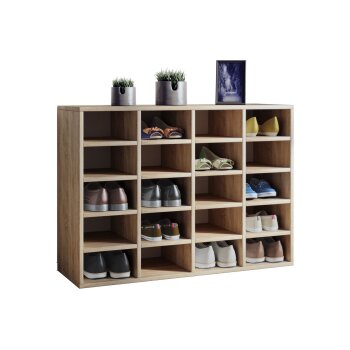 VCM Schuhschrank Hinsol, L, Sonoma-Eiche - B-Ware sehr gut