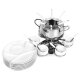 Ribelli Fondue SET 28 PCS Fondueset, Edelstahl, 16 cm Durchmesser - B-Ware sehr gut