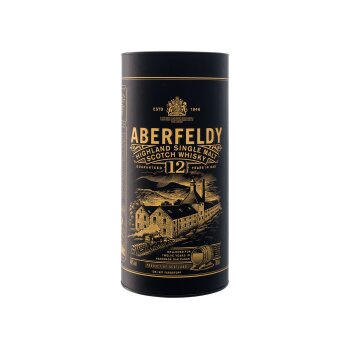 ABERFELDY 12 Years Old Highland Single Malt Scotch Whisky mit Geschenkbox 40% Vol