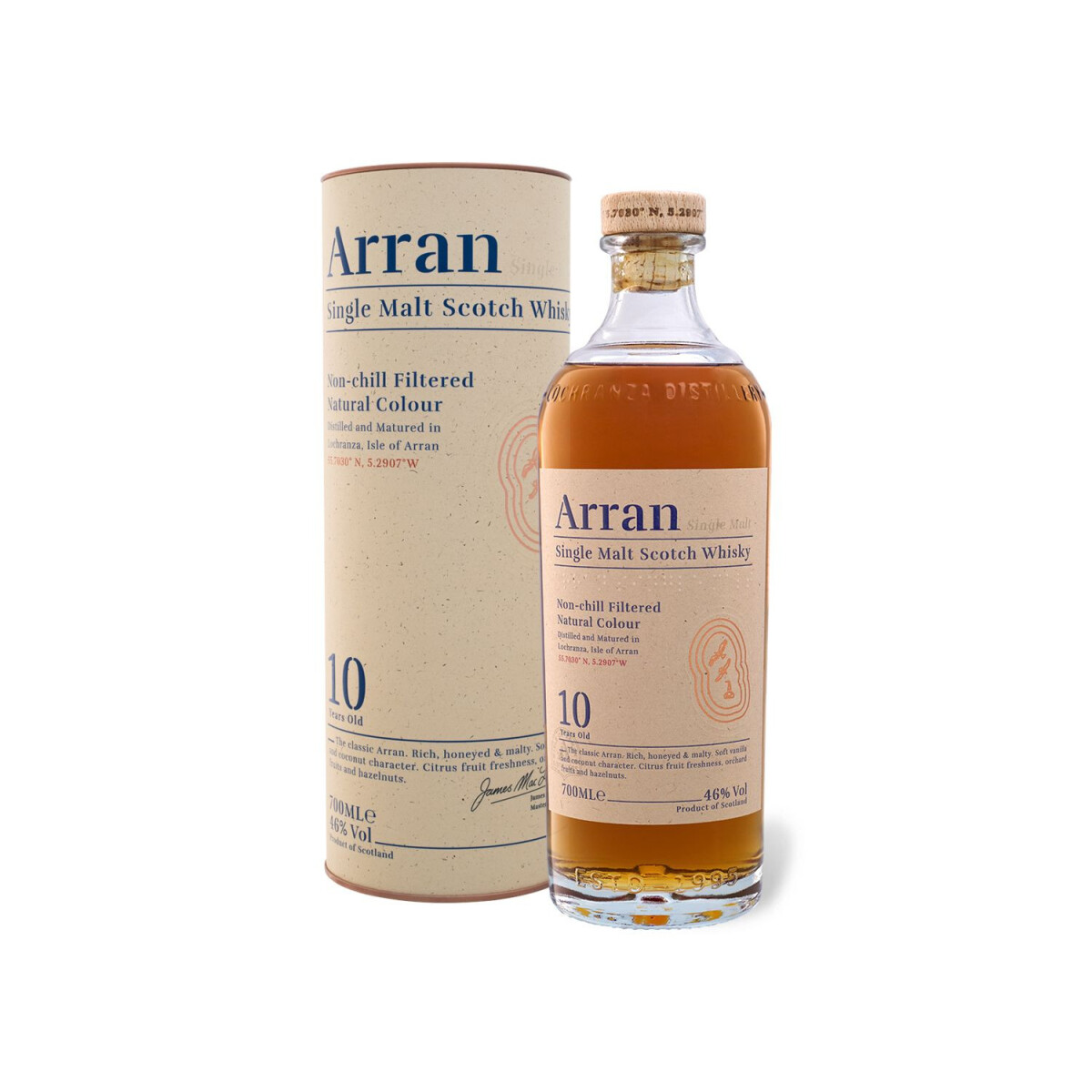 The Arran Single Malt Scotch Whisky 10 Jahre mit Geschenkbox 46% Vol, 28,99  €