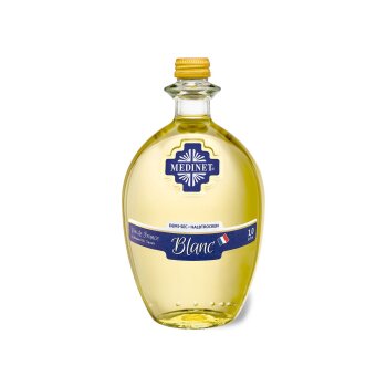 Medinet blanc halbtrocken, Literflasche, Weißwein