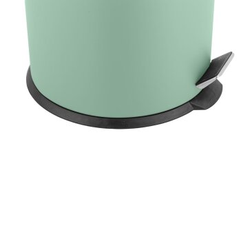 Ribelli Edelstahl-Treteimer, rund, 30 L, mint - B-Ware neuwertig