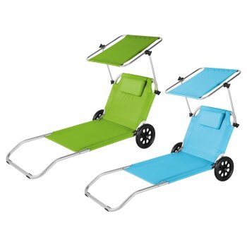 CRIVIT® Strand- und Transportliege, verstellbare...