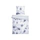 Primera Perkal Bettwäsche »Aquarell Blumen grau«, verschiedene Größen, mit Reißverschluss - B-Ware
