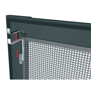 Stolz Insektenschutz für Fenster, 100 x 120 cm, anthrazit - B-Ware sehr gut