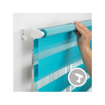 LICHTBLICK Duo Rollo Klemmfix, ohne Bohren, ab 45 x 150 cm - B-Ware