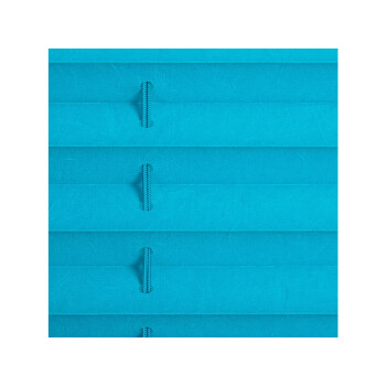 Lichtblick Klemmfix Plissee, stufenloses Einstellen, blickdicht, Montage ohne Bohren, 130 cm, 70 cm, Blau - B-Ware einwandfrei