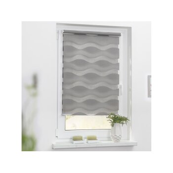 Lichtblick Duo Rollo Welle Klemmfix, ohne Bohren, ab 45 x 150 cm - B-Ware