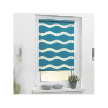 Lichtblick Duo Rollo Welle Klemmfix, ohne Bohren, ab 45 x 150 cm - B-Ware