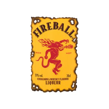 Fireball Likör mit Zimt- und Whiskygeschmack 33% Vol