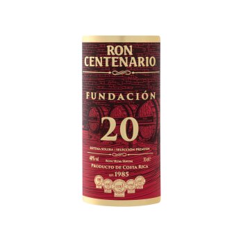 Ron Centenario Fundación Rum 20 Jahre 40% Vol