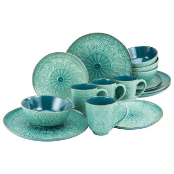Creatable Samarkand Geschirrset 16tlg., Smaragd - B-Ware...