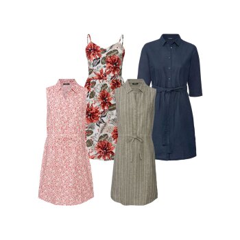 ESMARA® Kleid Damen, luftig leichte Qualität -...