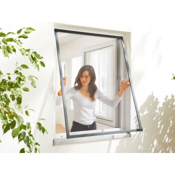 Insektenschutz für Fenster, 130 x 150 cm, weiß...