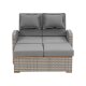 Gartensofa Loungesofa Loungemöbel Gartenlounge Polyrattan-Lounge Outdoormöbel - B-Ware sehr gut