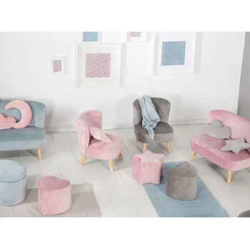 roba Kinderhocker, Herzform, rosa - B-Ware sehr gut