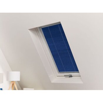LIVARNO home Thermo Plissee, für Dachfenster, 61,4 x 75-118 cm, blau - B-Ware sehr gut