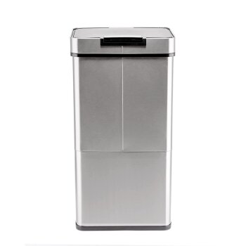 Ribelli Sensor Mülleimer, 4 Fächer, 72 L, silber - B-Ware sehr gut